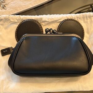 Coach Black Leather Clutch